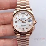 Swiss Replica Rolex Day date Rose Gold President EW Factory 3255 Watch 36mm